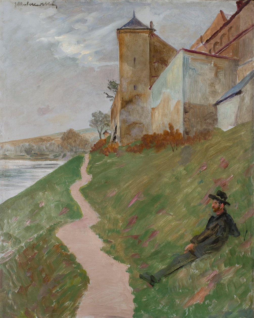 Na colina do mosteiro das norbertinas de Jacek Malczewski