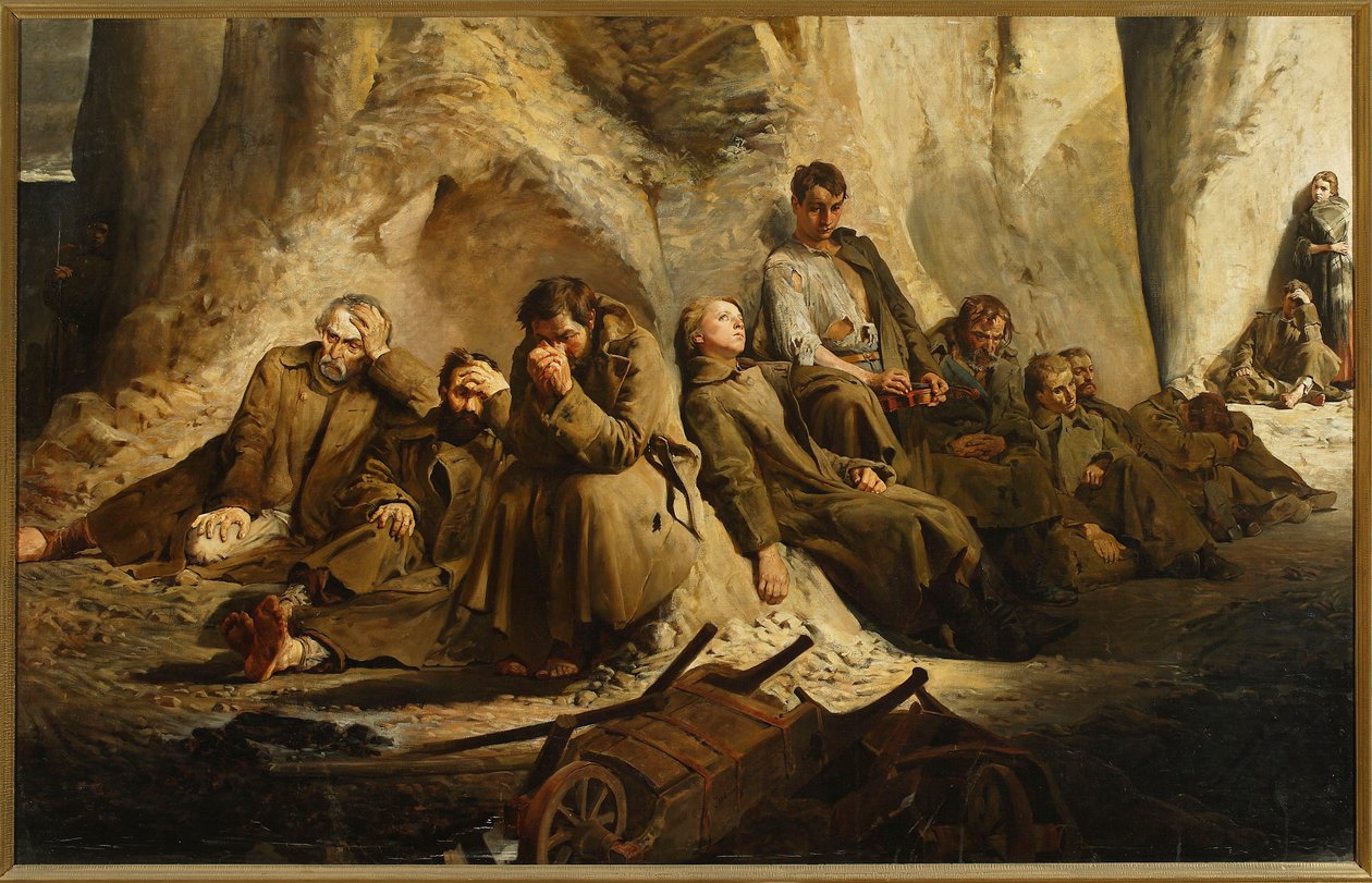 Domingo na mina (Descanso na mina) de Jacek Malczewski