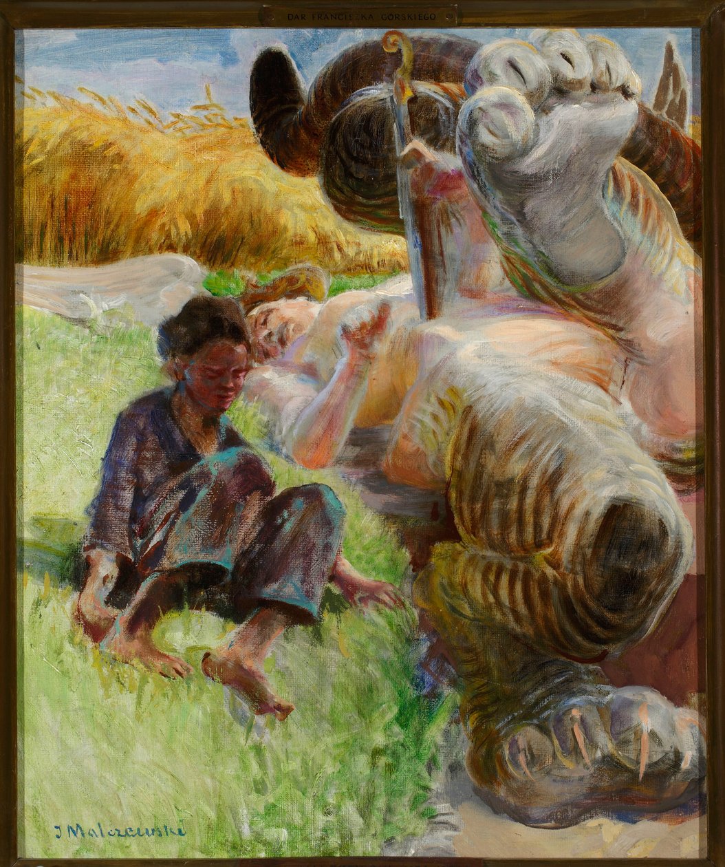 Pastor e harpia de Jacek Malczewski