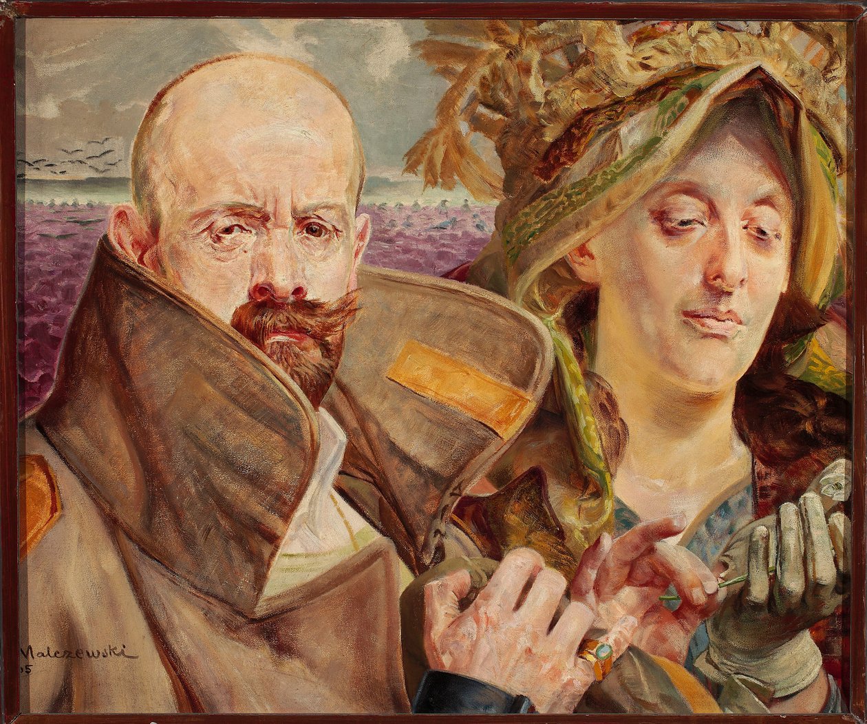 Prímula - Autorretrato com a esposa de Jacek Malczewski