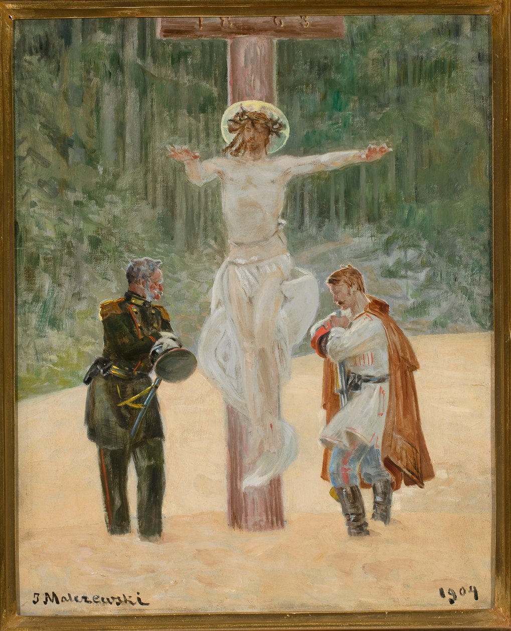 A Reconciliação (Cena simbólica da Revolta de 1863) de Jacek Malczewski