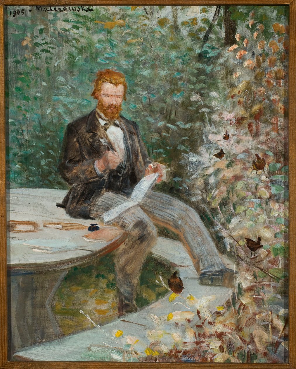 Retrato de Adolf Dygasiński de Jacek Malczewski