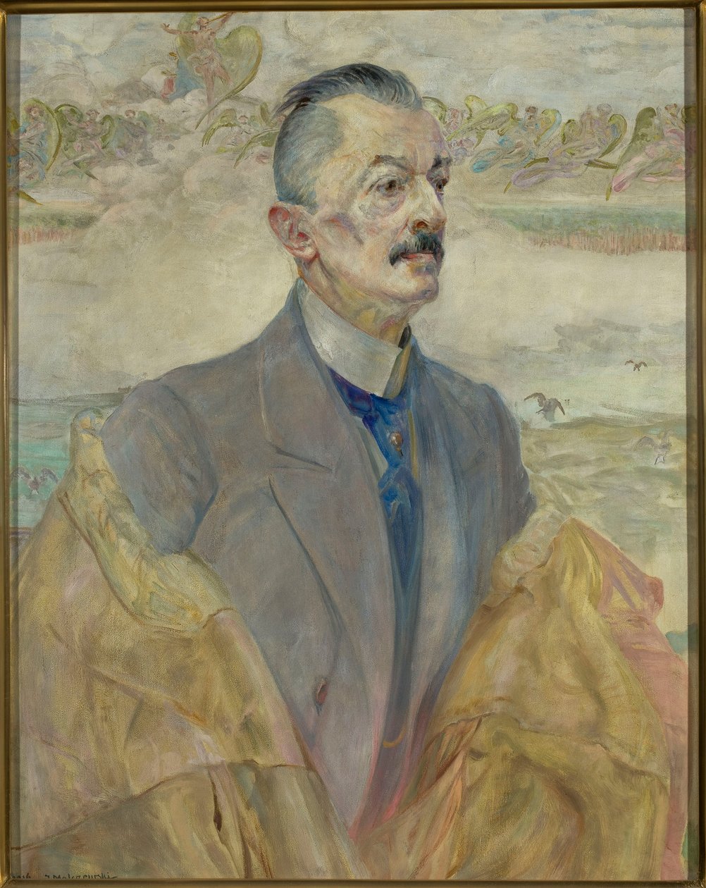 Retrato de August Sokołowski, historiador de Jacek Malczewski