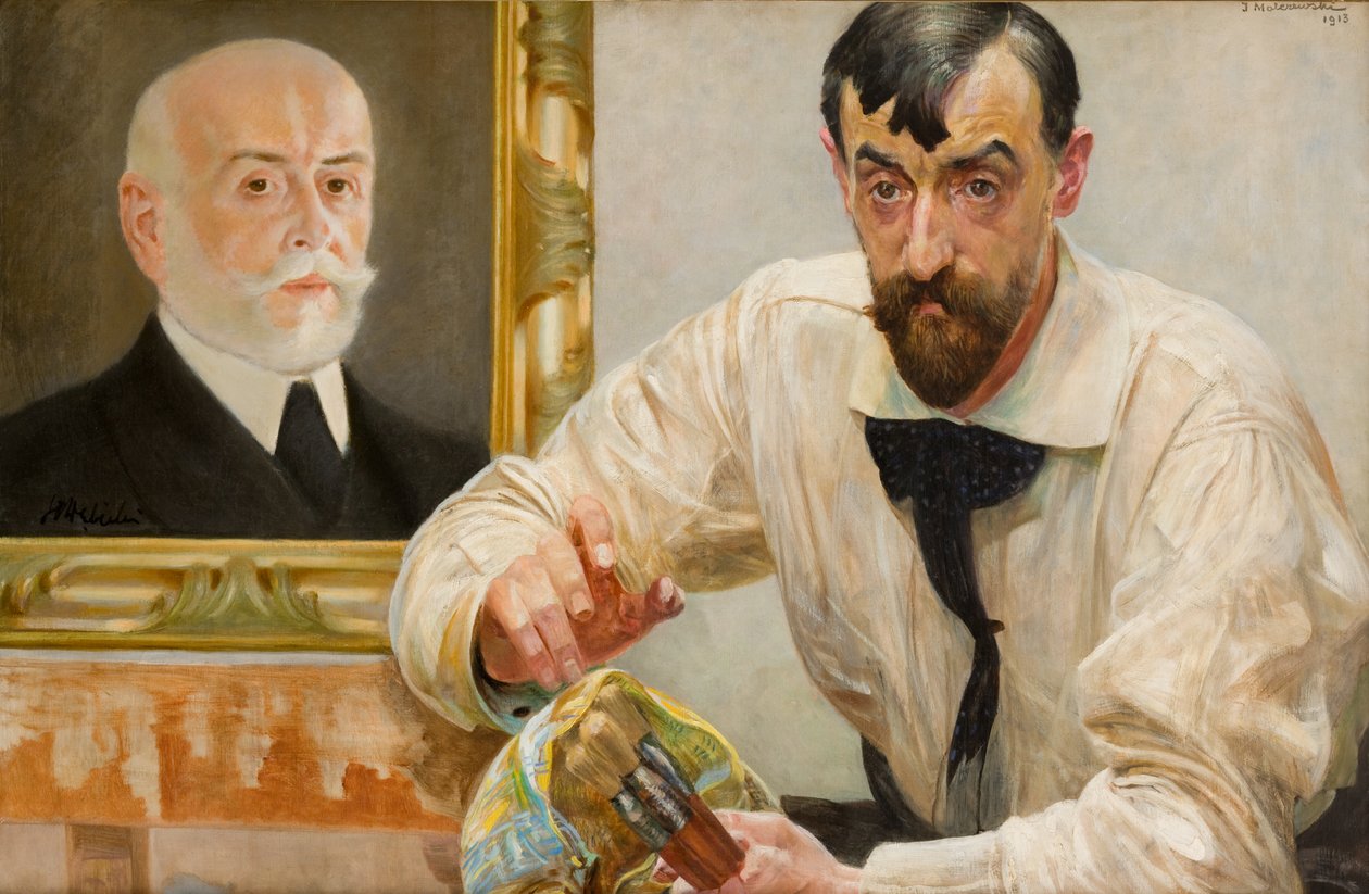 Retrato do pintor Stanisław Dębicki de Jacek Malczewski