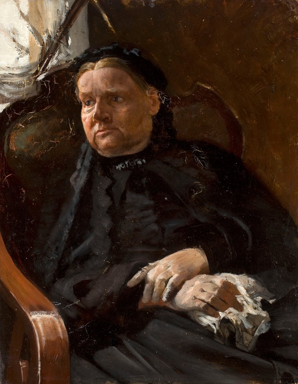 Retrato da mãe do artista de Jacek Malczewski