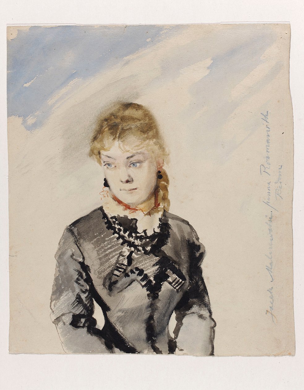 Retrato da senhorita Rozmanith de Jacek Malczewski