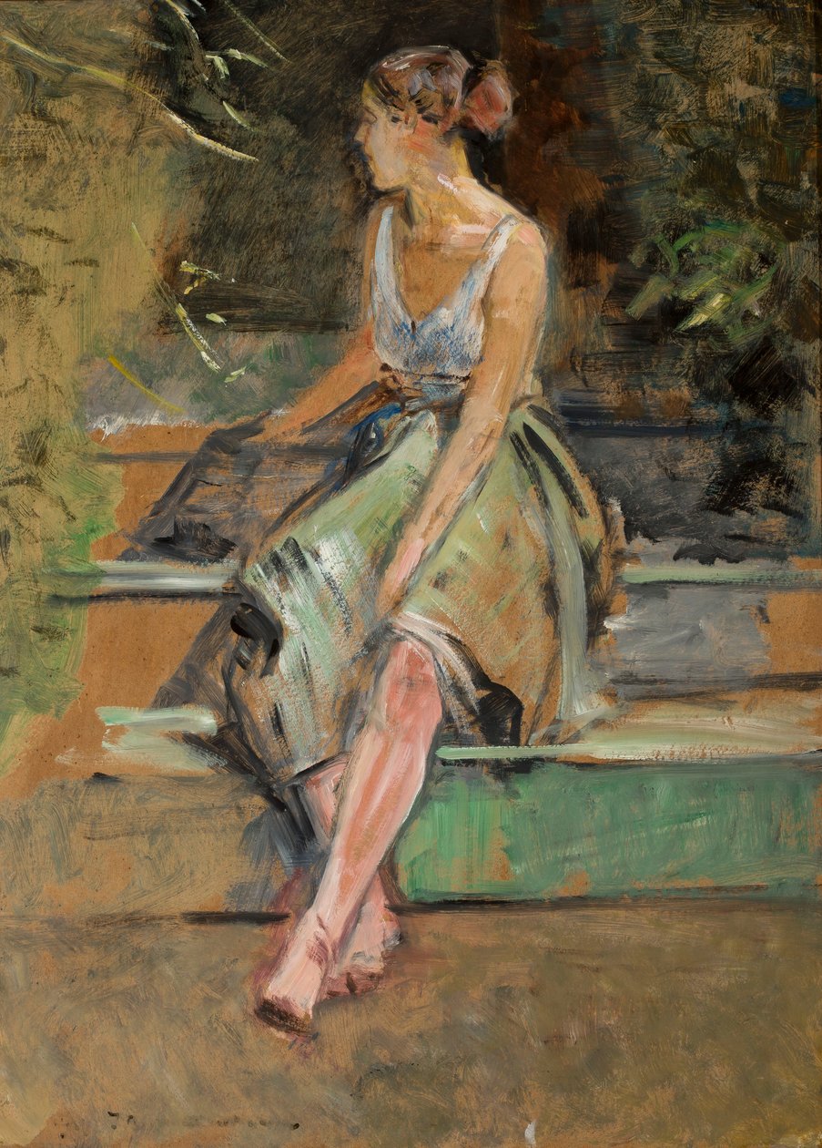 Estudo de uma rapariga de Jacek Malczewski