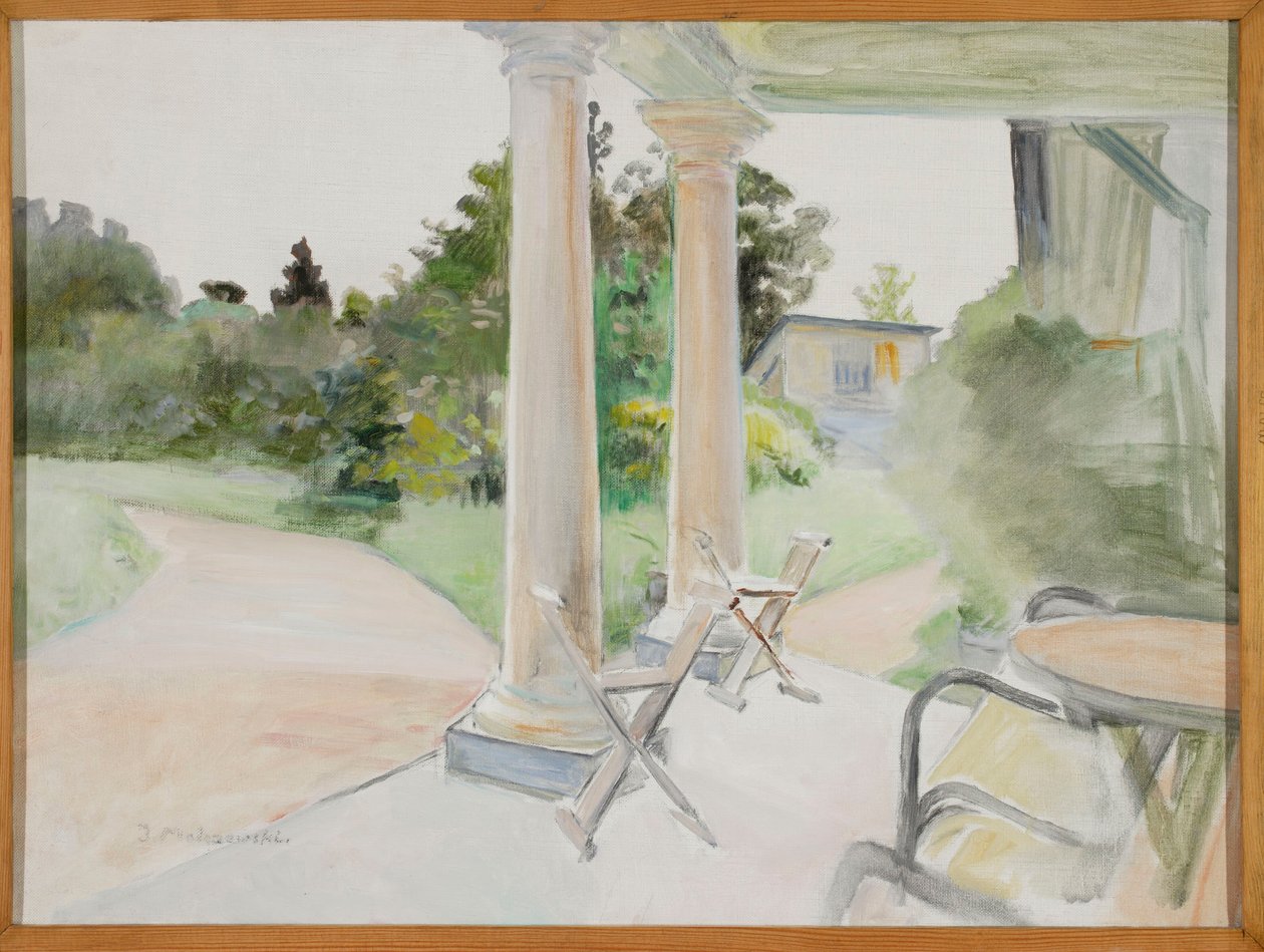 Vista da varanda em Lusławice de Jacek Malczewski