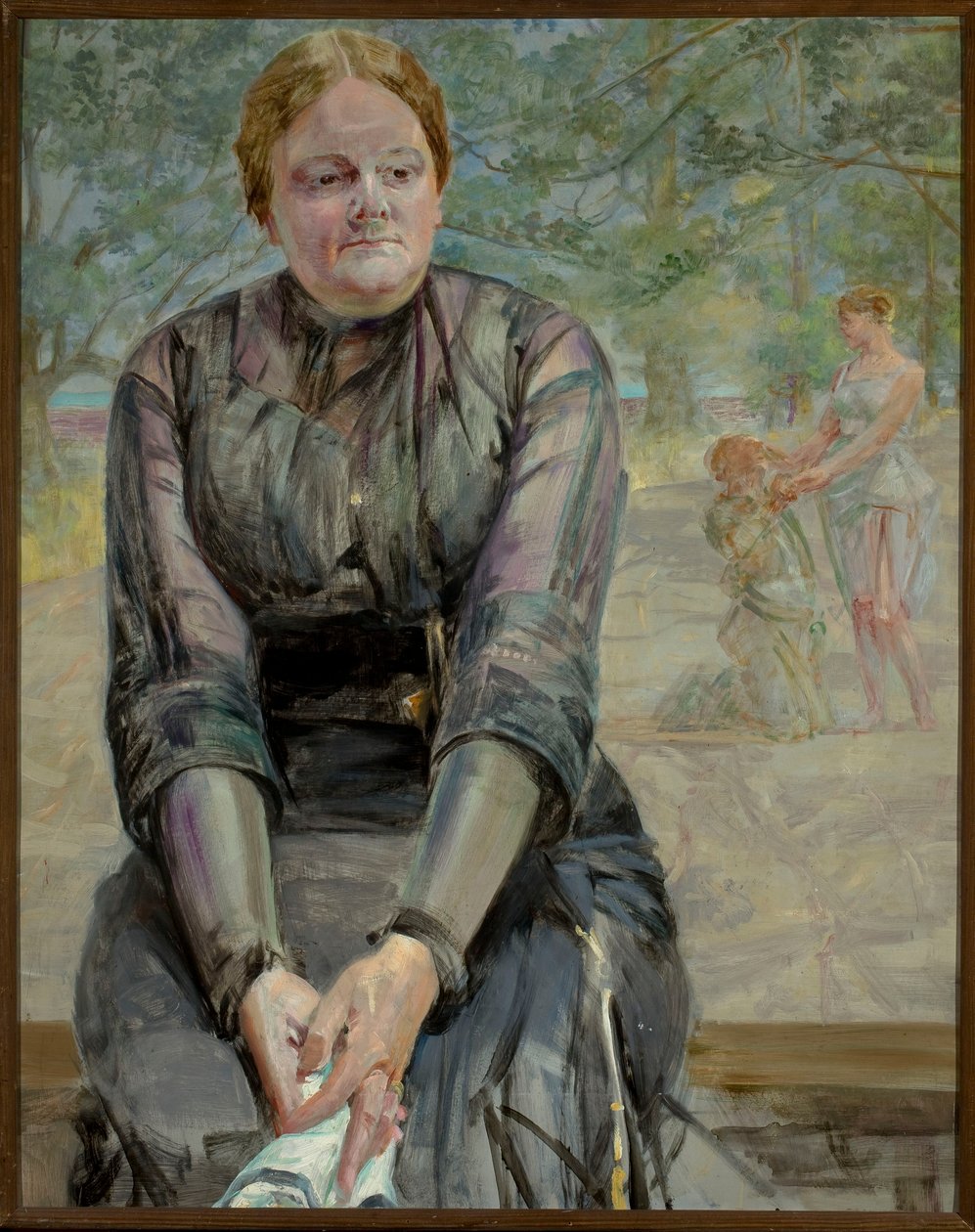 Pensativa - Retrato da irmã Helena Karczewska de Jacek Malczewski