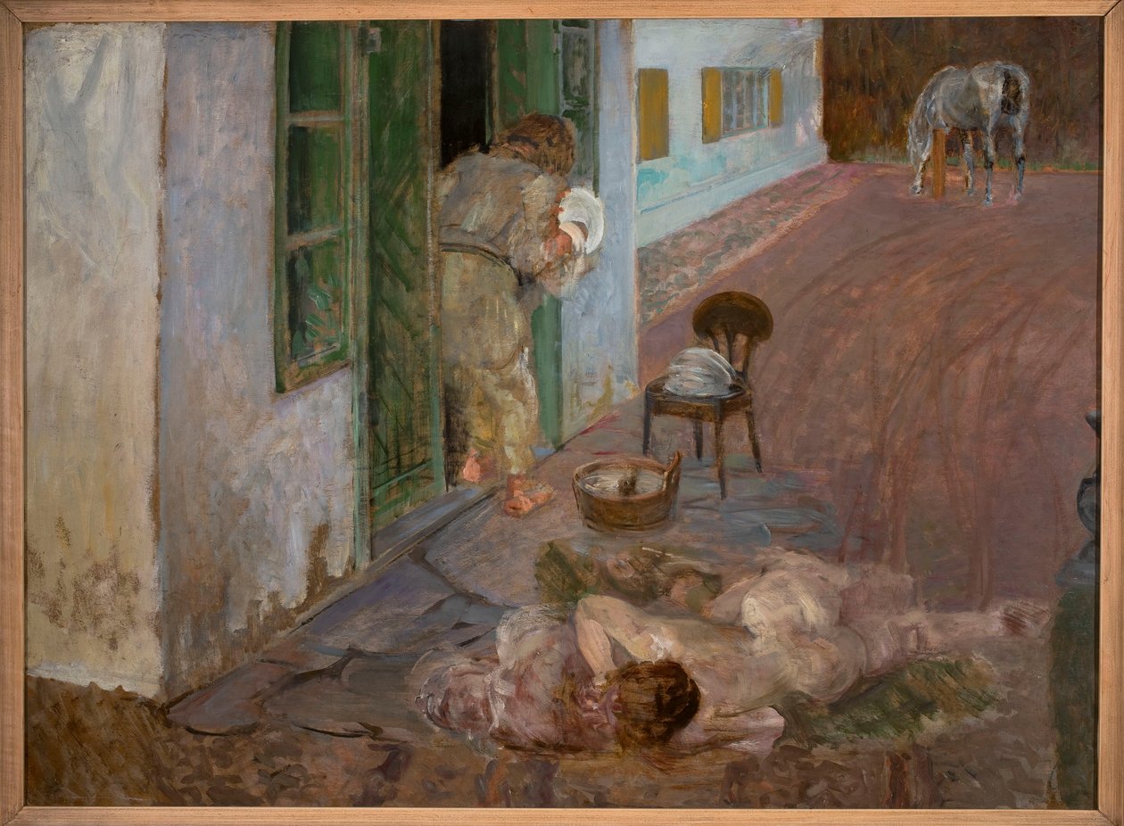 Lavagem da loiça. Wielgie de Jacek Malczewski