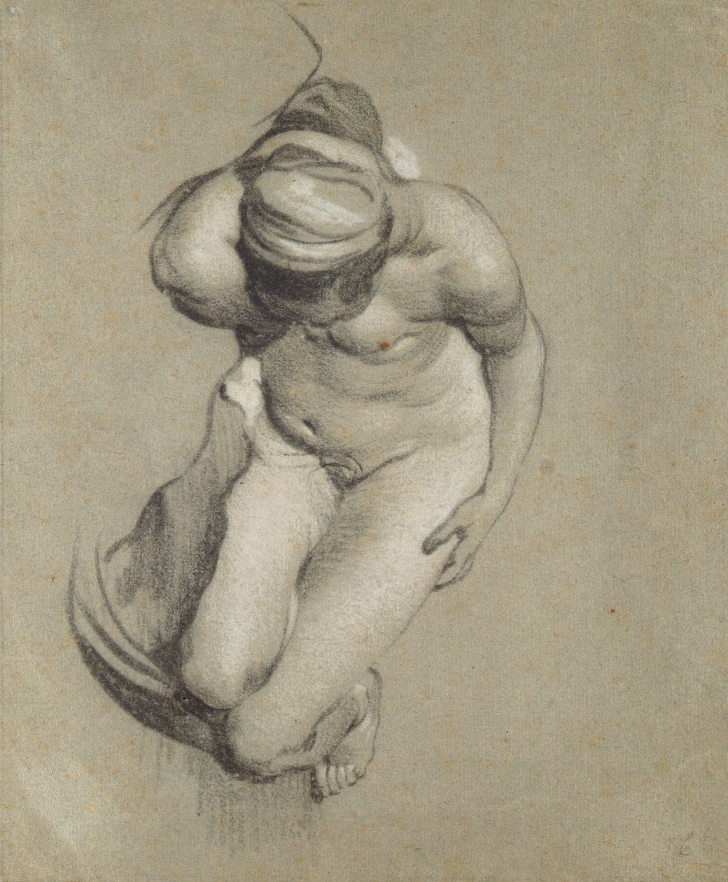 Nu feminino (giz no papel) de Jacob Adriensz Backer