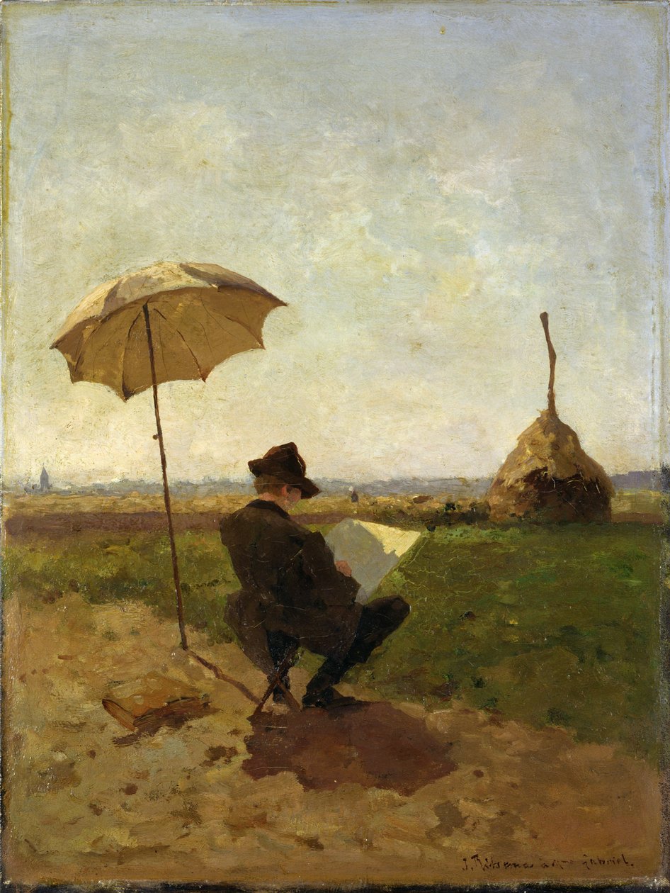 O pintor PJC Gabriel (1828-1903) de Jacob Coenraad Ritsema