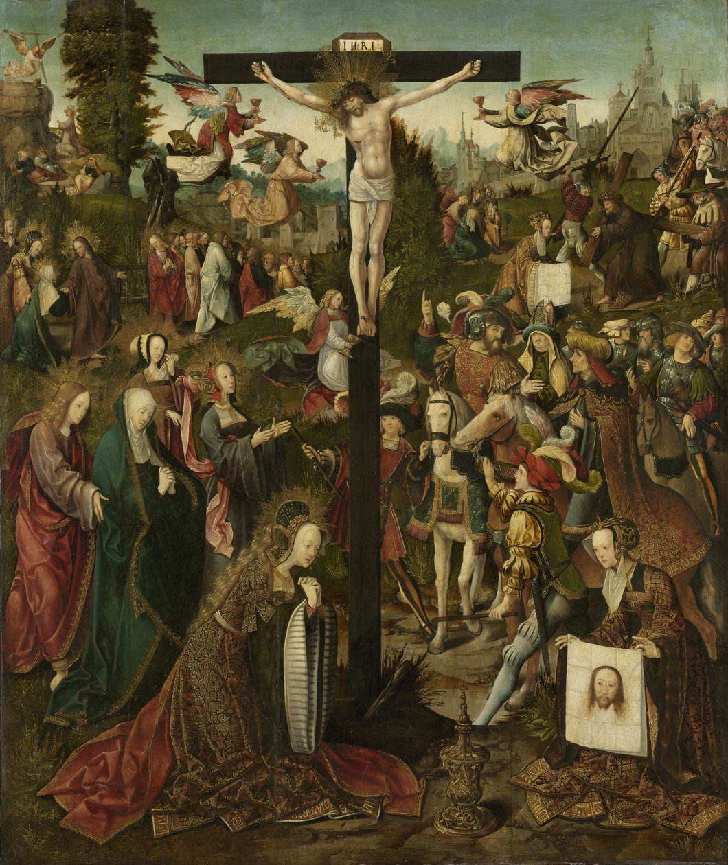 A Crucificação, c.1507-c.1510 de Jacob Cornelisz van Oostsanen