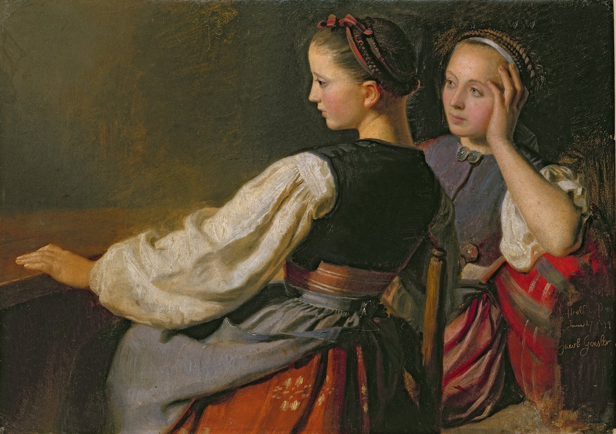 Uma garota de Probsteier, 1844 de Jacob Gensler