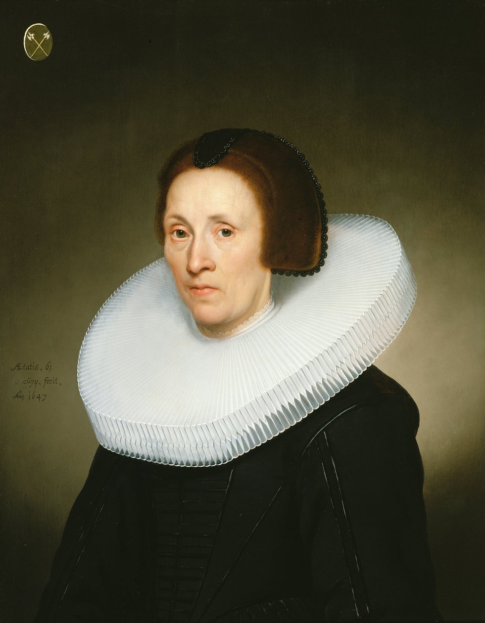 Retrato de Johanna van Diemen, 61 anos, 1647 de Jacob Gerritsz Cuyp