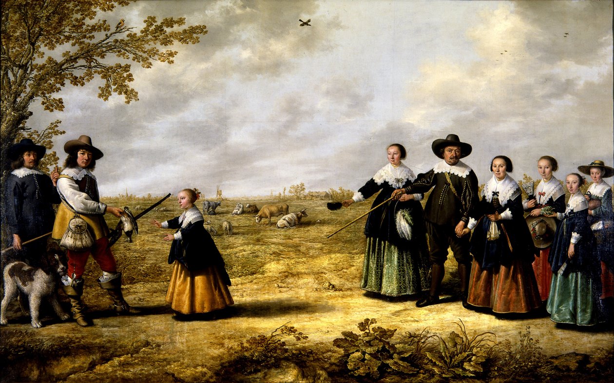 Retrato de uma família em uma paisagem de Jacob Gerritsz Cuyp