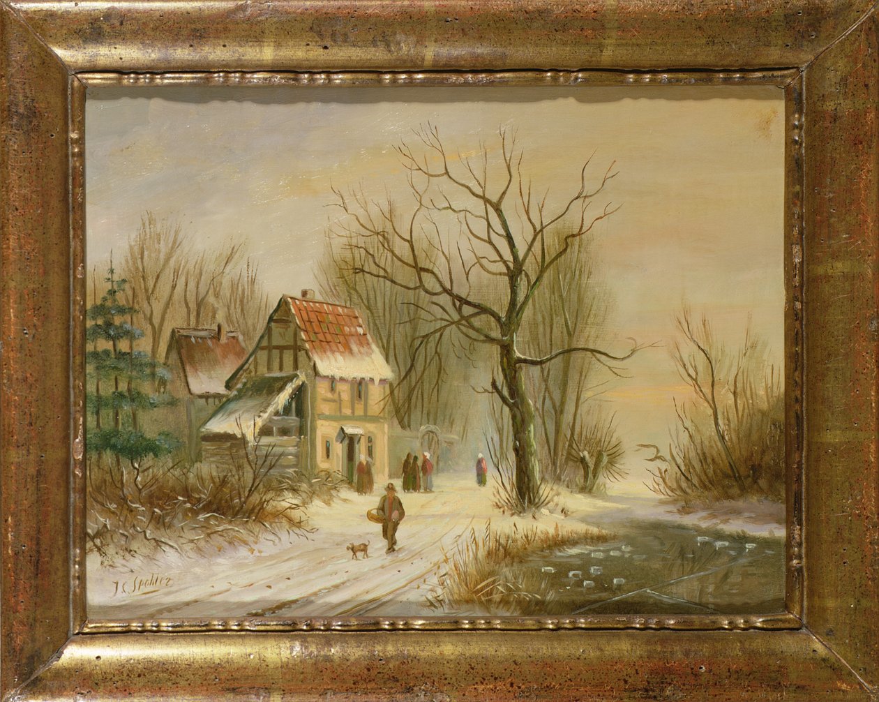 Cena de inverno de Jan Jacob Spohler
