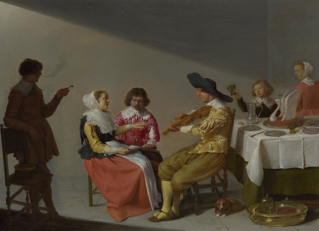 Uma festa musical de Jacob Jansz van Velsen  