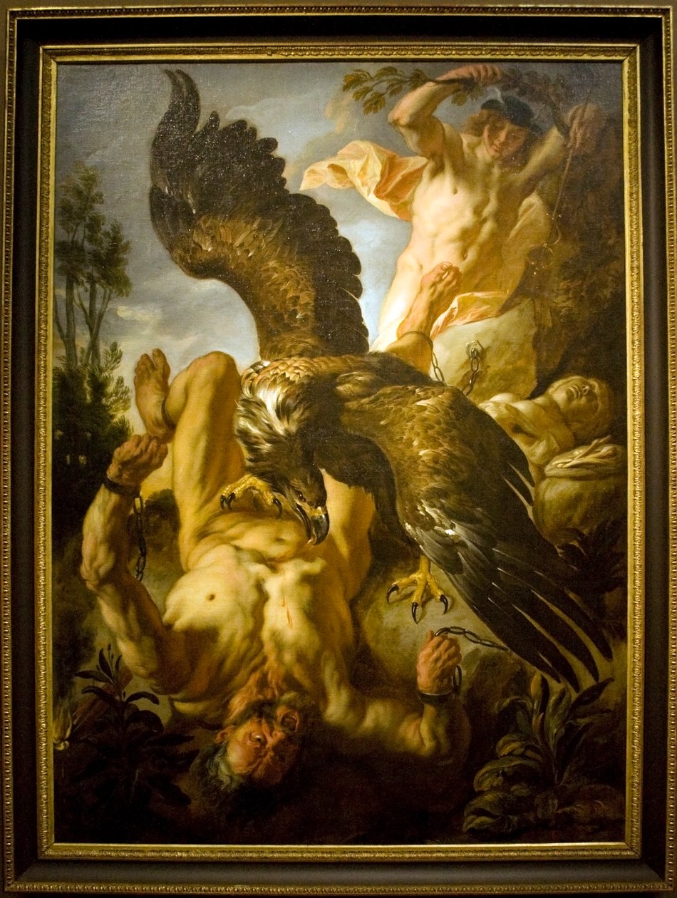 O Prometheus acorrentado de Jacob Jordaens