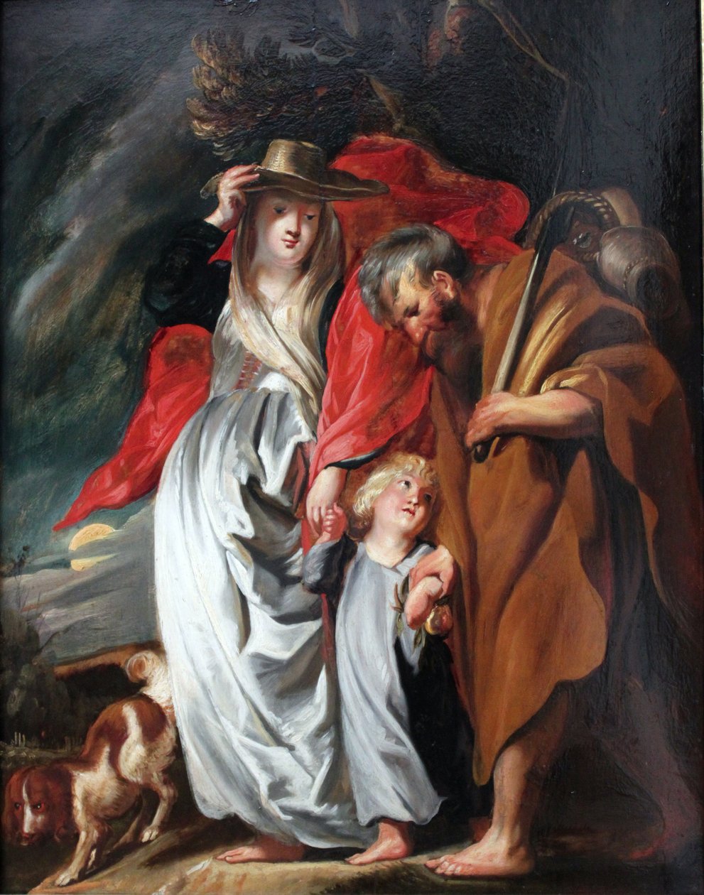 O retorno da Sagrada Família do Egito de Jacob Jordaens