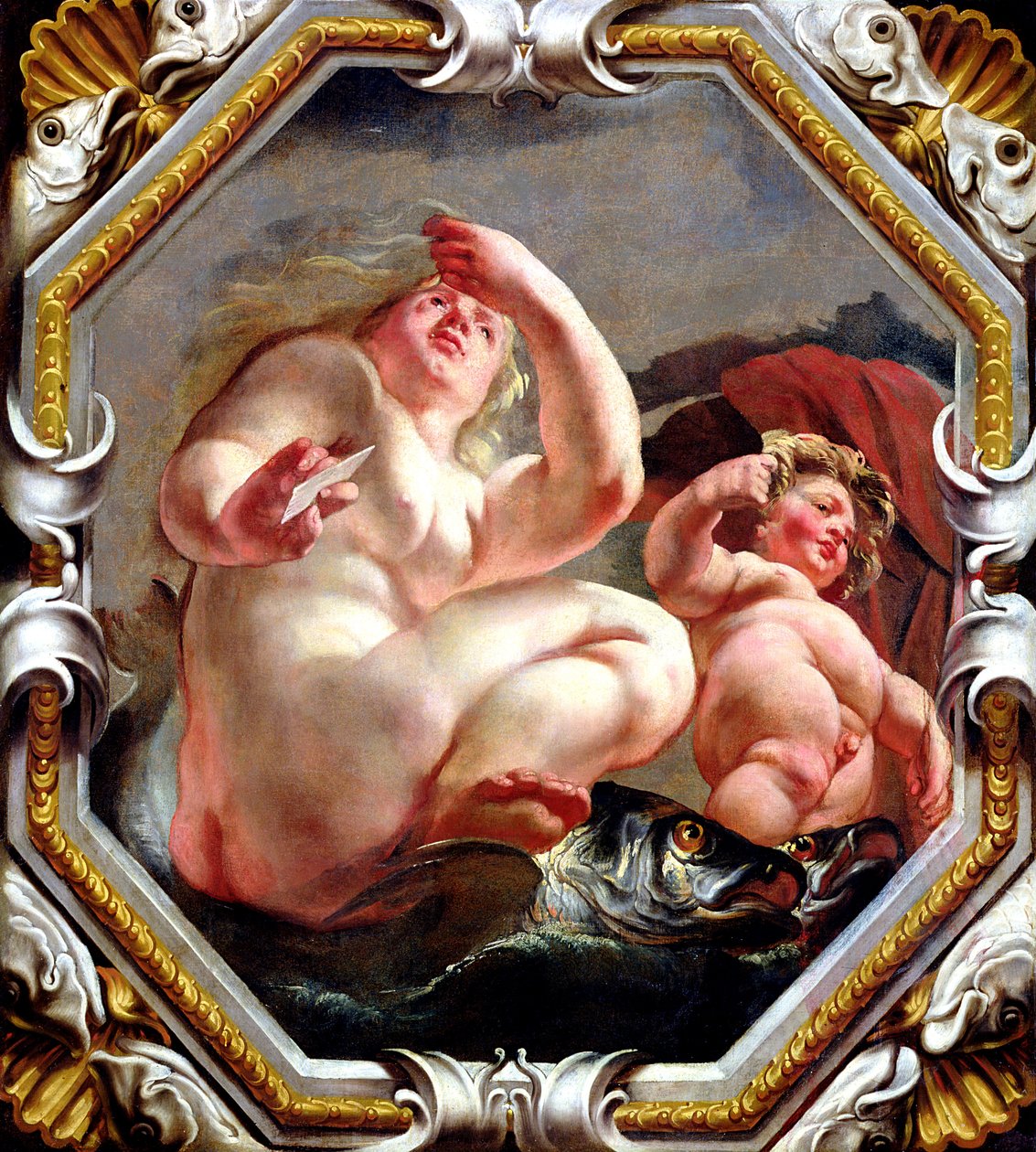 Peixes, dos Signos do Zodíaco (ver também 196700 a 196711) de Jacob Jordaens