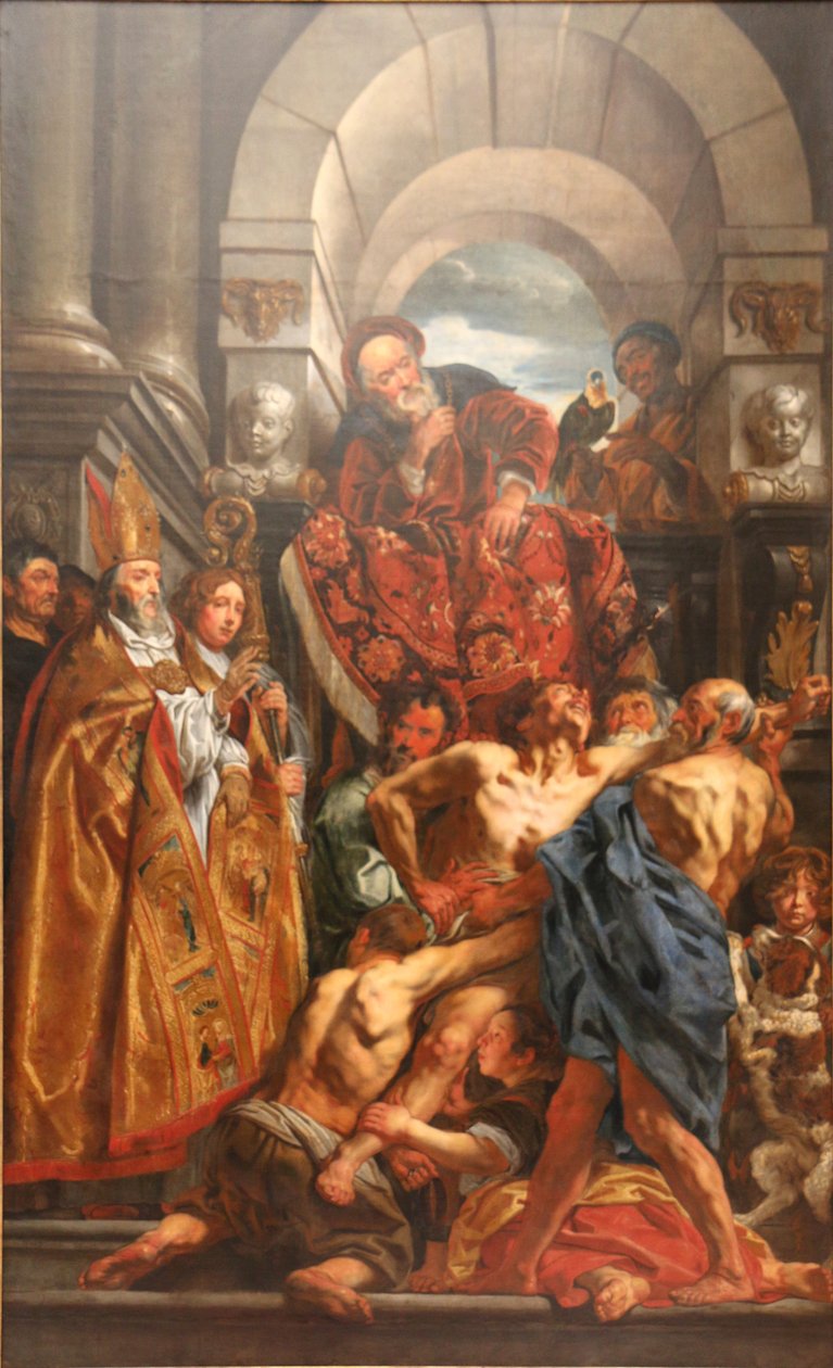 São Martinho curando um podedede de Jacob Jordaens