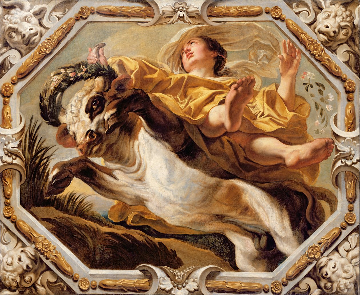 Touro, dos Signos do Zodíaco (ver também 196700 a 196711) de Jacob Jordaens