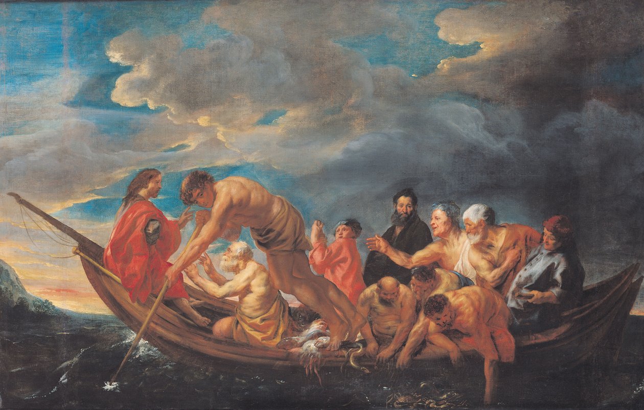 O Miraculous Draft of Fishes, c.1640 de Jacob Jordaens