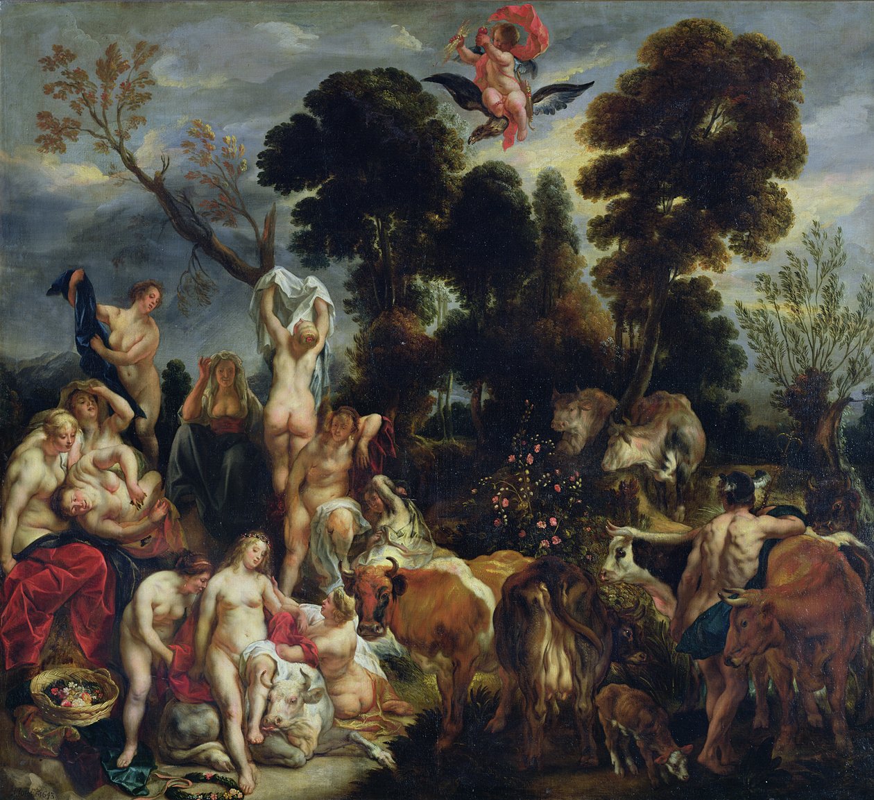 A violação de Europa, 1643 de Jacob Jordaens