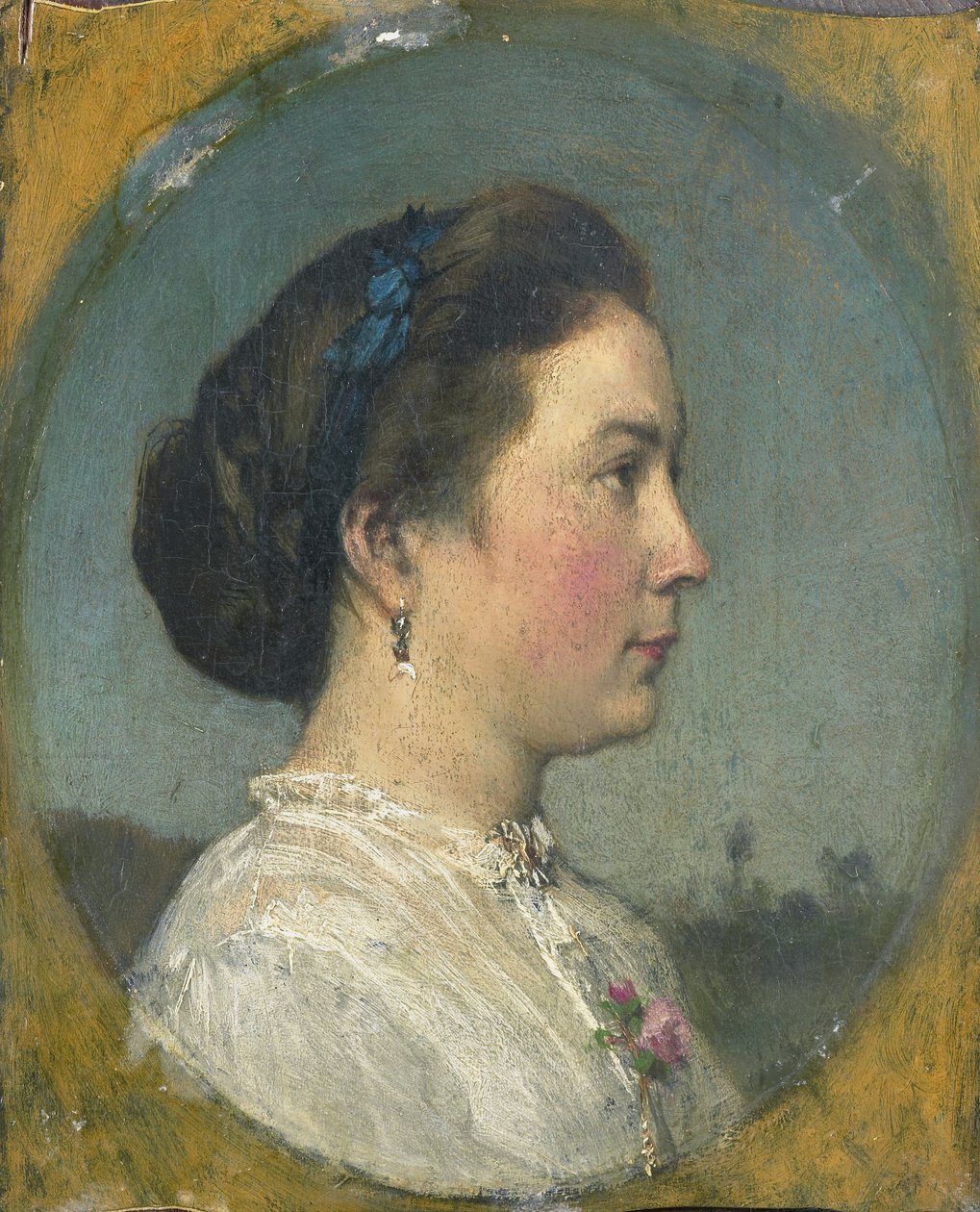 Catharina Hendrika Horn (1841-1905). Esposa do artista de Jacob Henricus or Hendricus Maris
