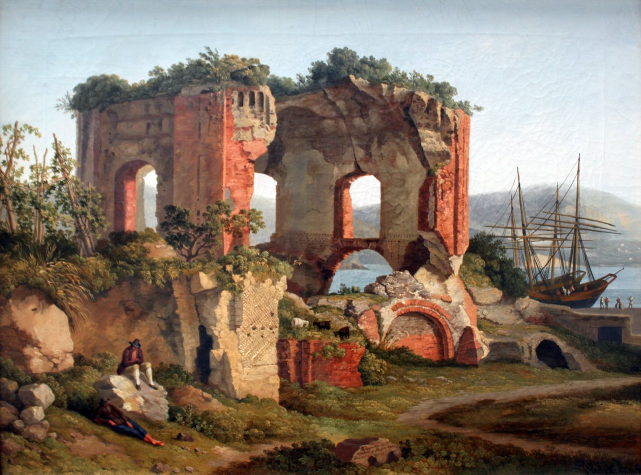 O templo de Vênus em Baja I de Jacob Philipp Hackert