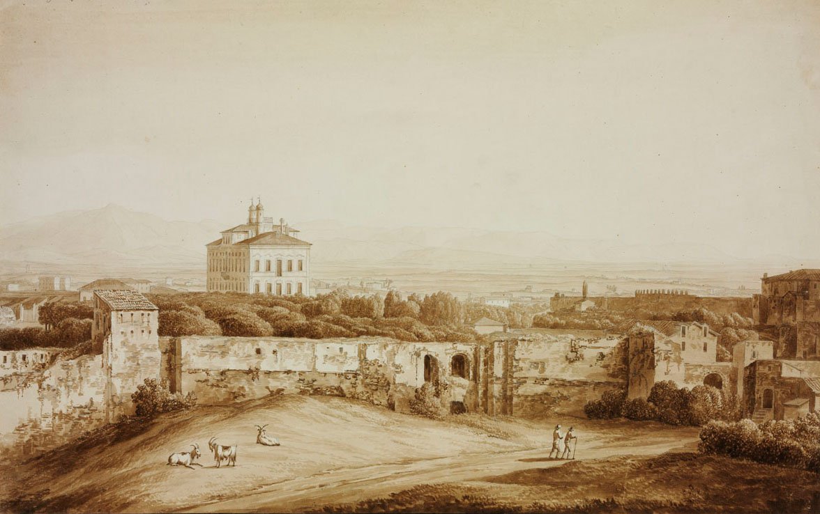 Villa Costaguto em Roma de Jacob Philippe Hackert