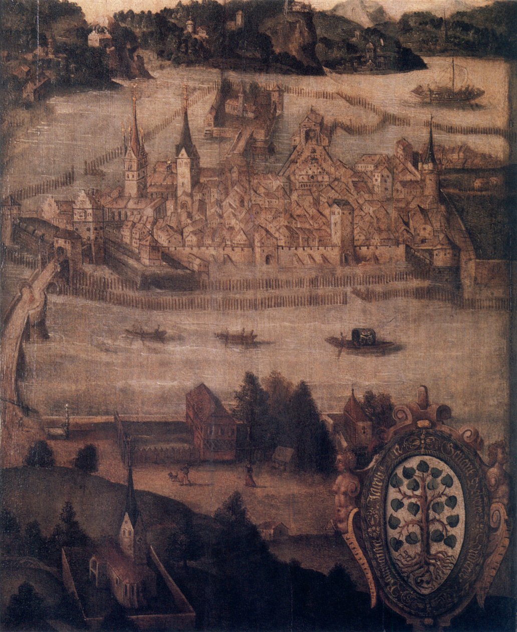Vista da cidade Lindau de Jacob U. M.