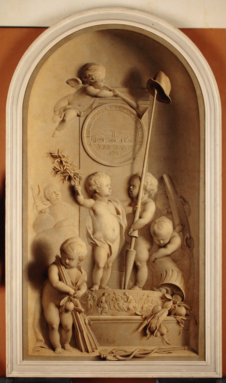 Uma alegoria do Tratado de Aix-la-Chapelle, 1748 de Jacob de Wit