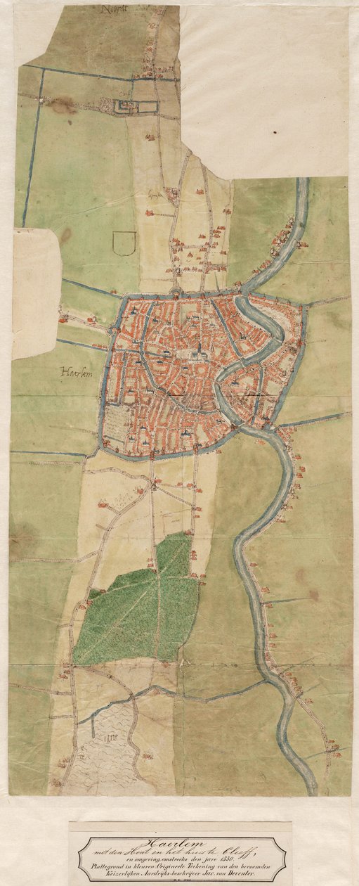 Mapa de Haarlem de Jacob van Deventer