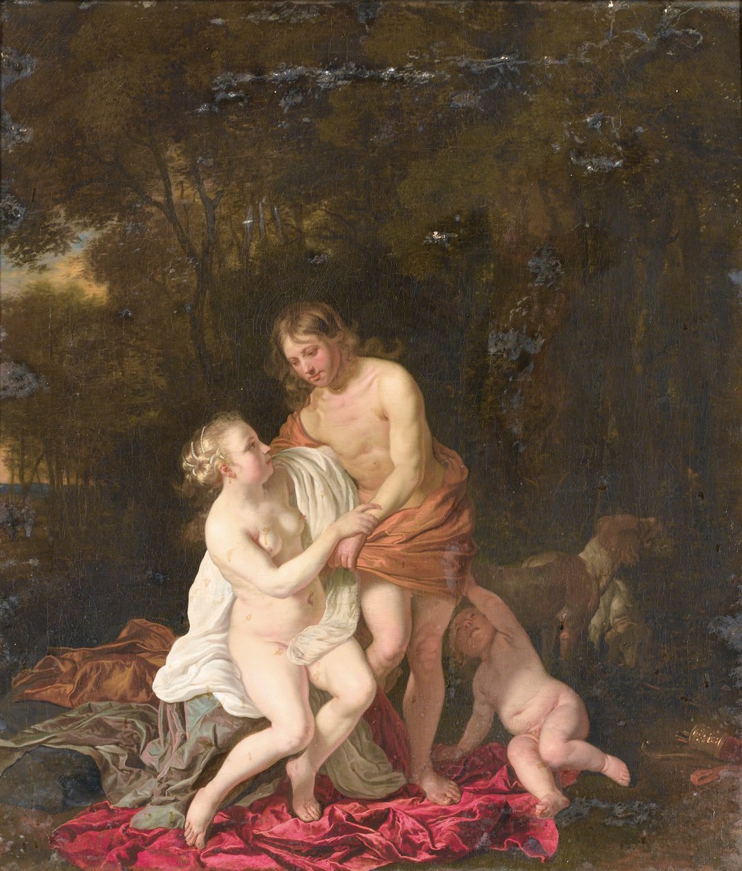 Vênus e Adonis de Jacob van Loo