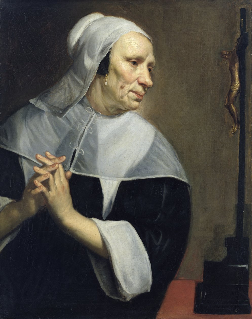 Mulher velha rezando de Jacob van Oost