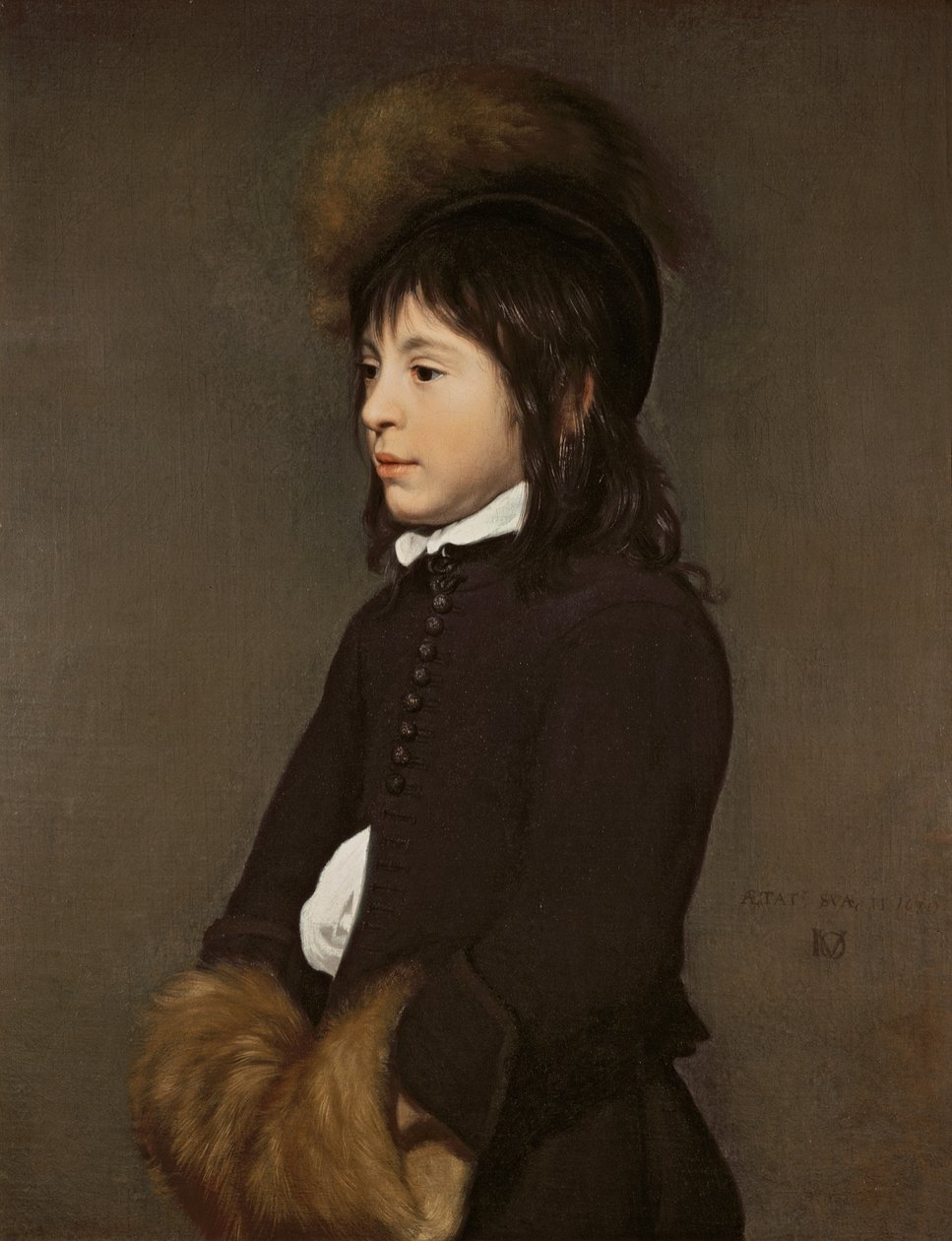 Retrato de um menino de 11 anos, 1650 de Jacob van Oost