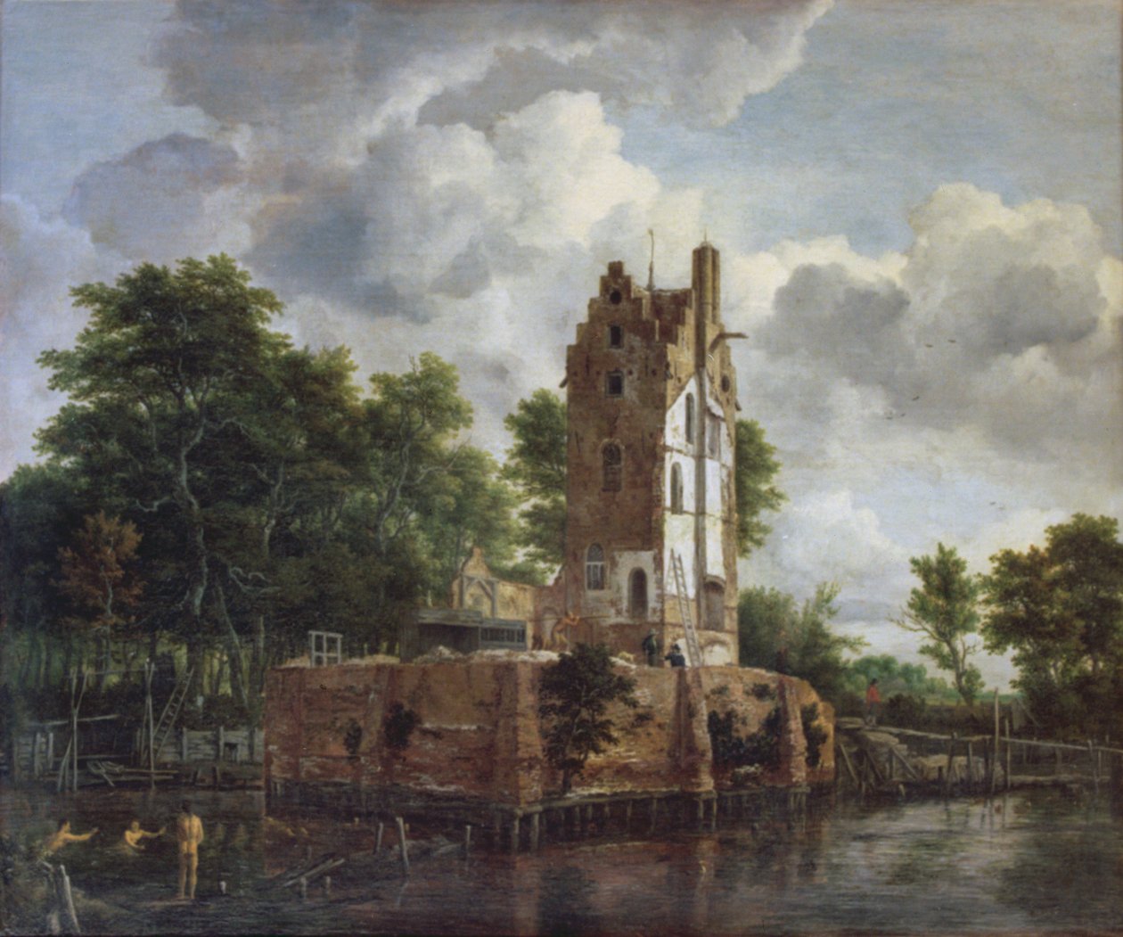 A torre da igreja de Jacob van Ruisdael