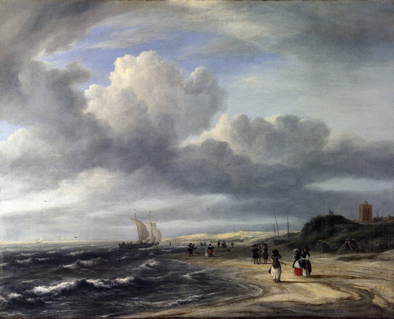 A, costa, em, egmond-an-zee de Jacob van Ruisdael
