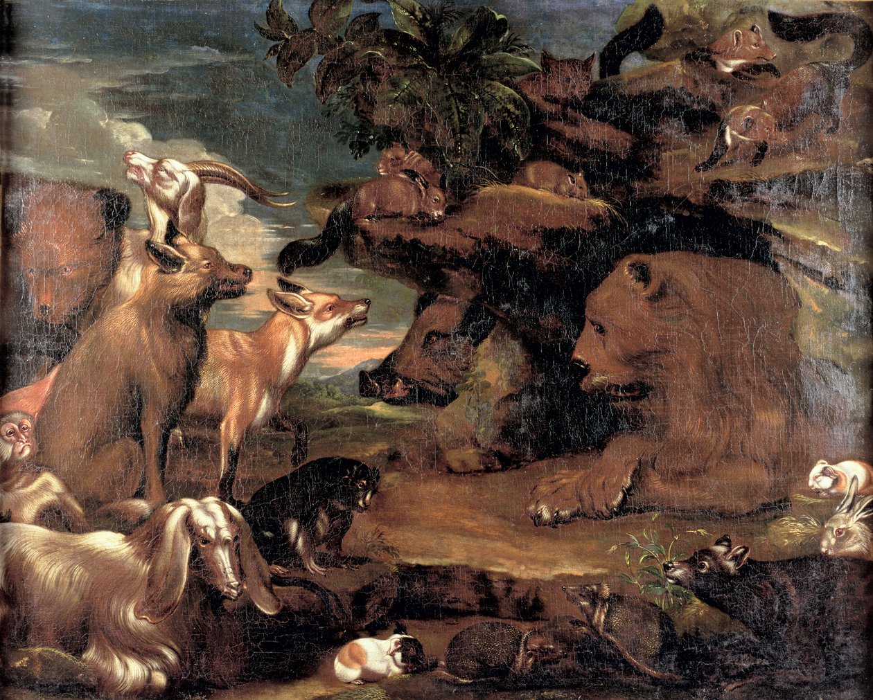 Os animais no jardim do Éden de Jacob van der Kerckhoven