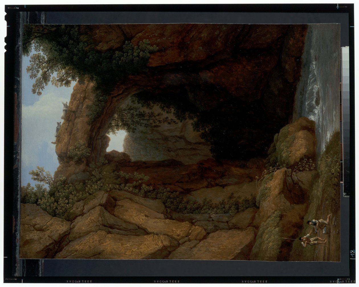 A rocha arqueada de Jacob-Philippe Hackert