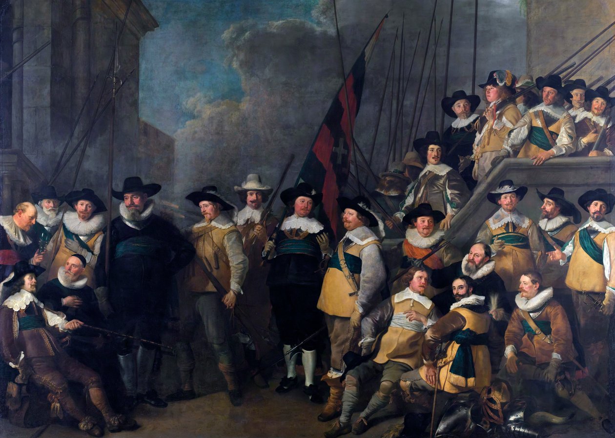Oficiais e homens da Companhia do capitão Cornelis de Graeff e do tenente Hendrick Lauwrensz de Jacob Adriaensz Backer