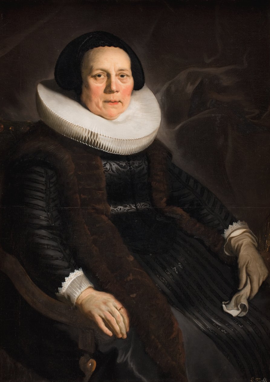 Retrato de uma mulher de Jacob Adriaensz Backer