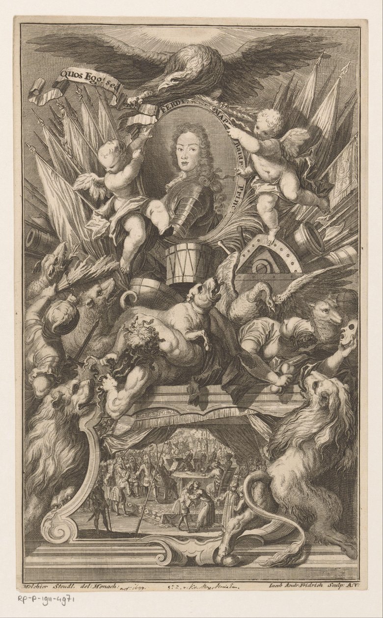 Retrato de Ferdinando da Baviera de Jacob Andreas Fridrich (I)