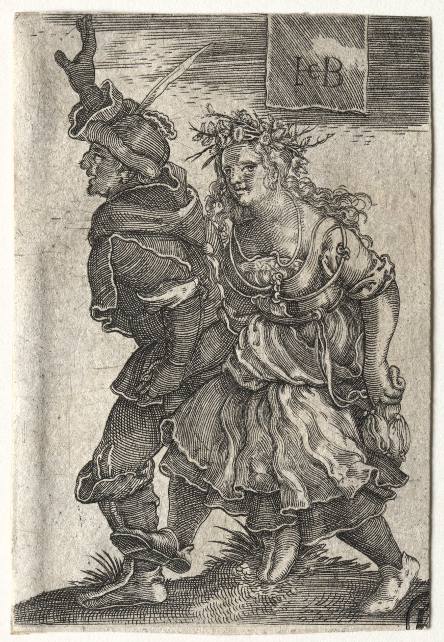 Um casal de camponeses dançantes de Jacob Binck