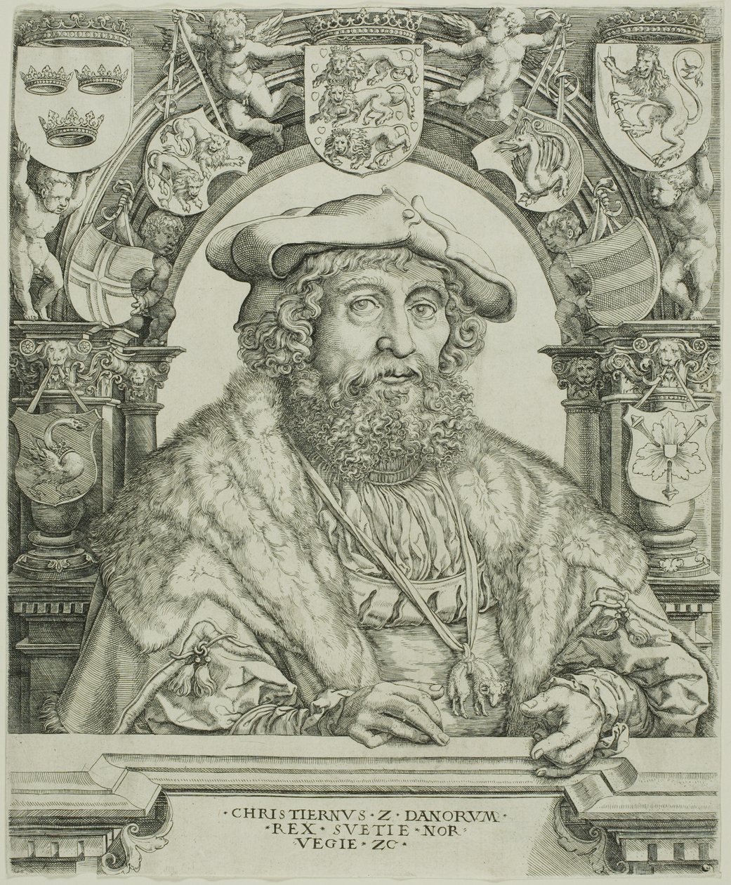 Rei Cristiano II da Dinamarca de Jacob Binck
