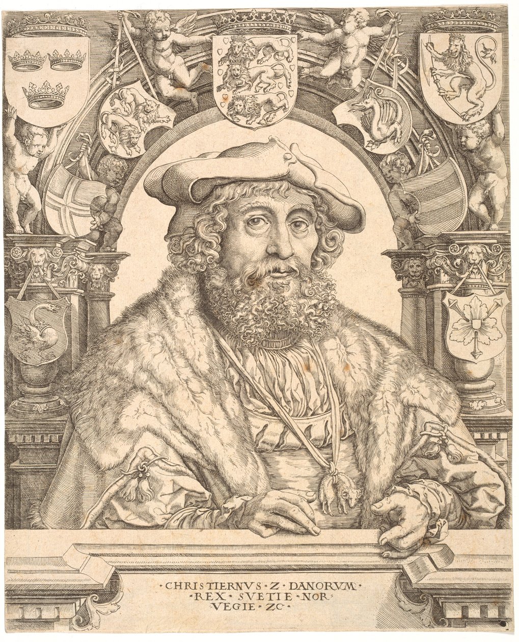 Rei Cristiano II da Dinamarca de Jacob Binck