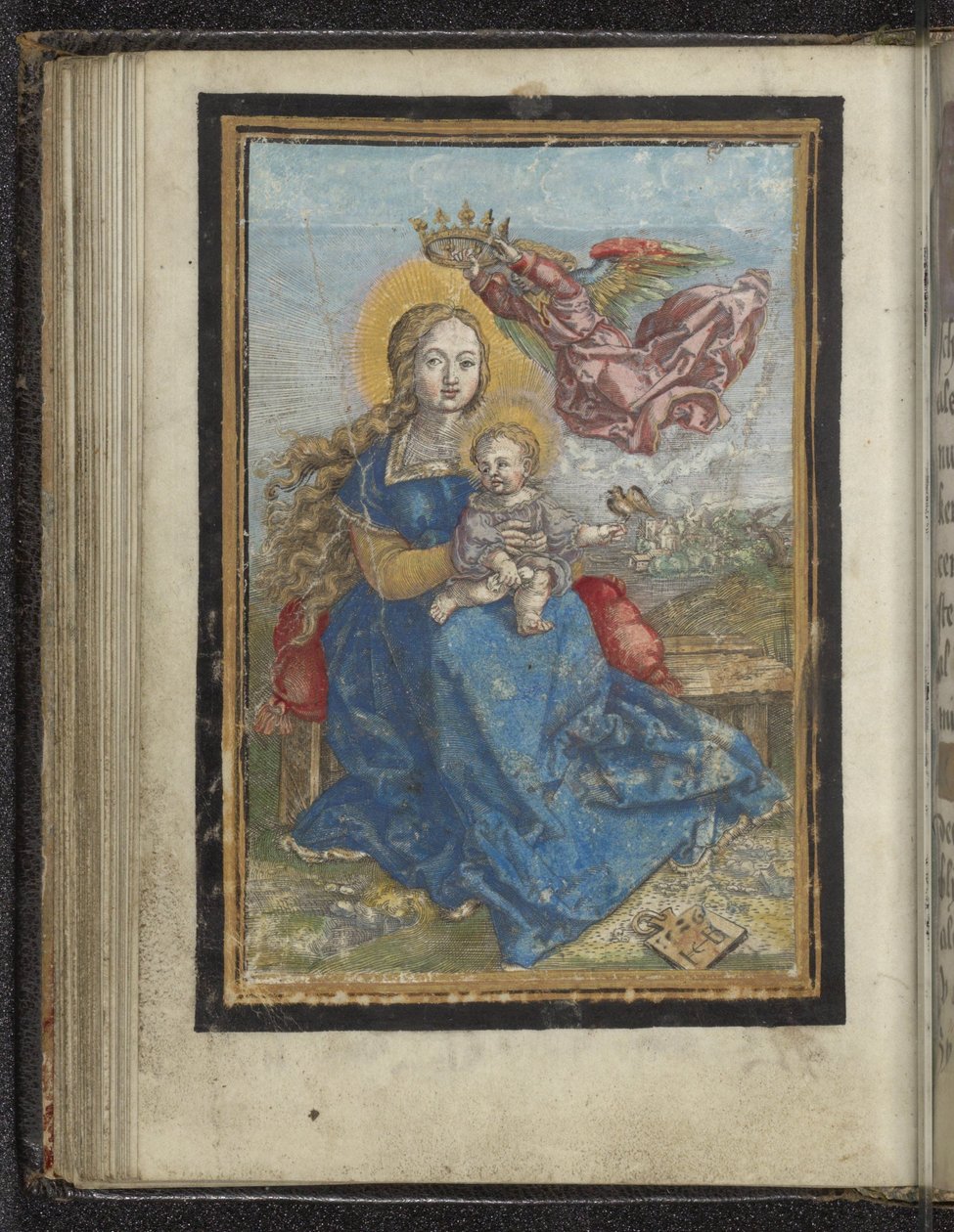 Maria com Criança coroada por um anjo de Jacob Binck