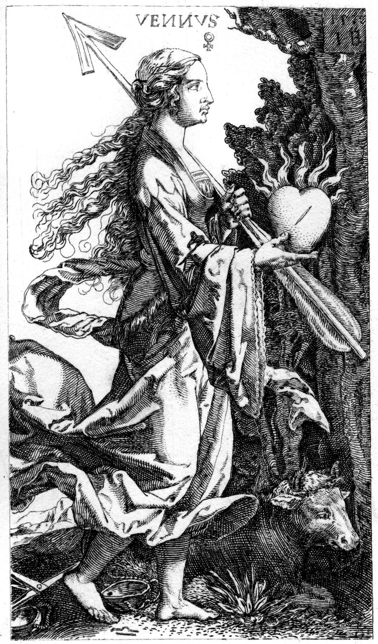 Vênus, c1520s 1849. de Jacob Binck